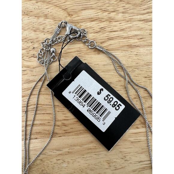 Ballet Teal Pearl Stone Three-Strand Fashion Statement Necklace Jewelry NEW - Picture 9 of 11